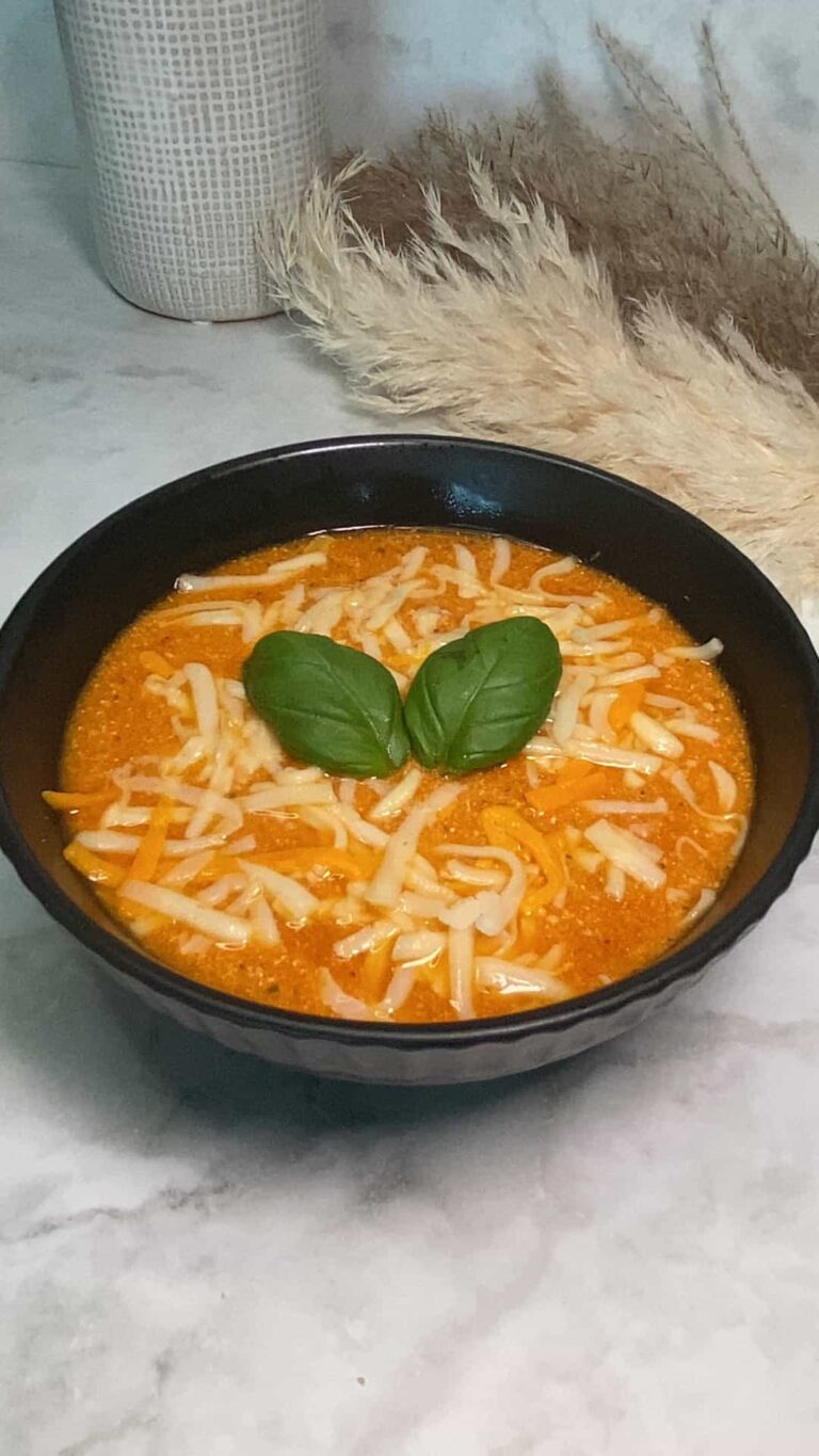 Cozy High Protein Cottage Cheese Tomato Soup