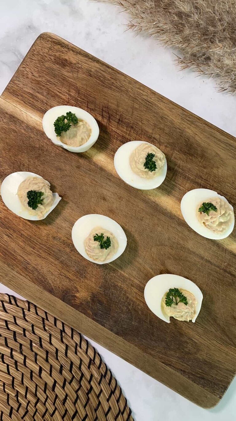 Deviled Eggs Without Mayo With Tuna