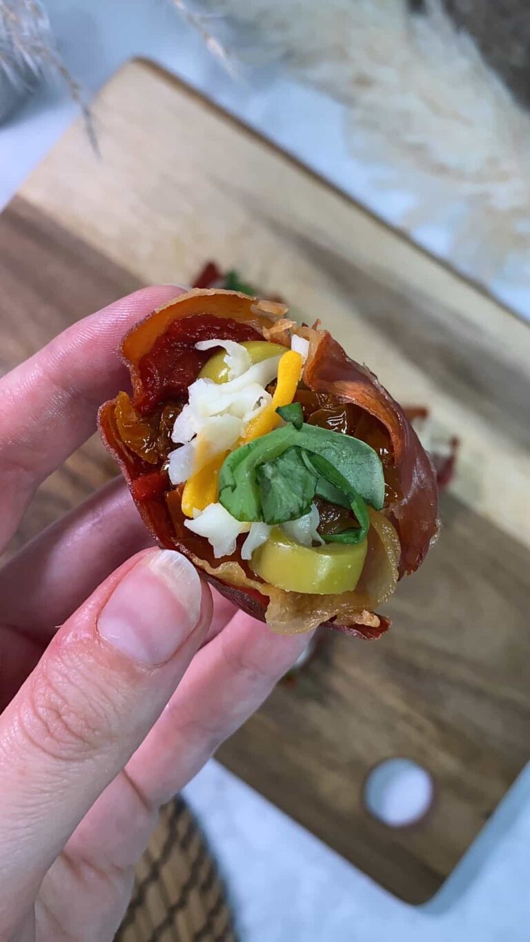 Prosciutto Pizza Cup Bits For A Unique Appetizer